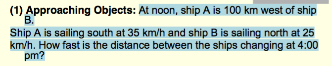 Solved At Noon, Ship A Is 100 Km West Of Ship B. Ship A Is | Chegg.com