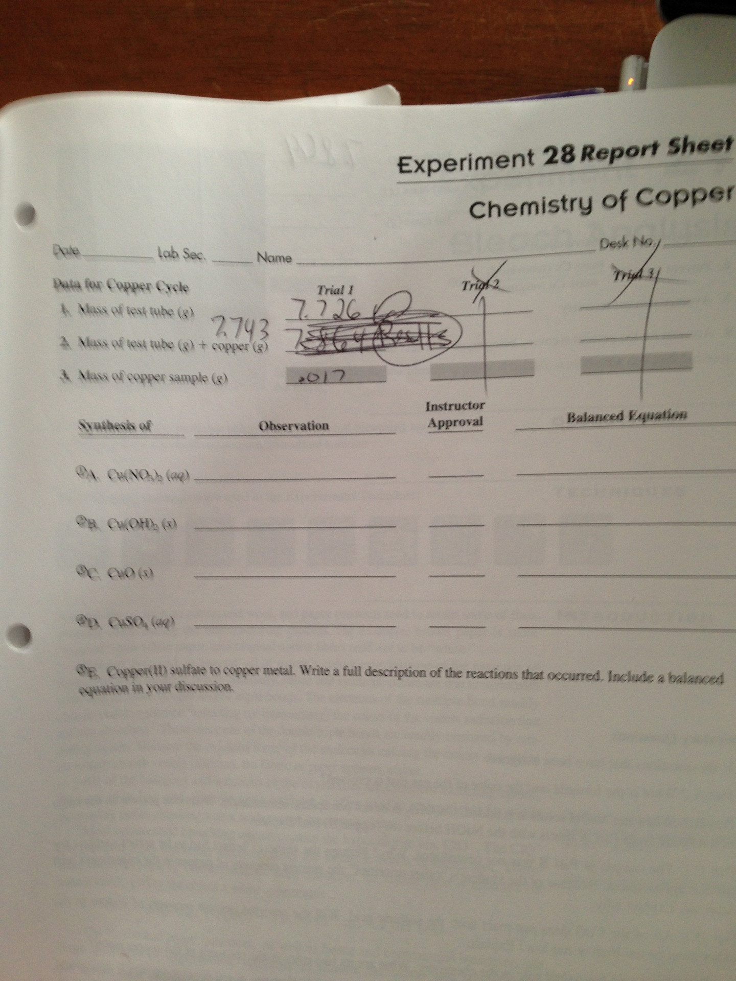Complete the following lab the recovery of copper lab