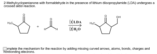 Solved 2-methylcyclopentanone with formaldehyde in the | Chegg.com