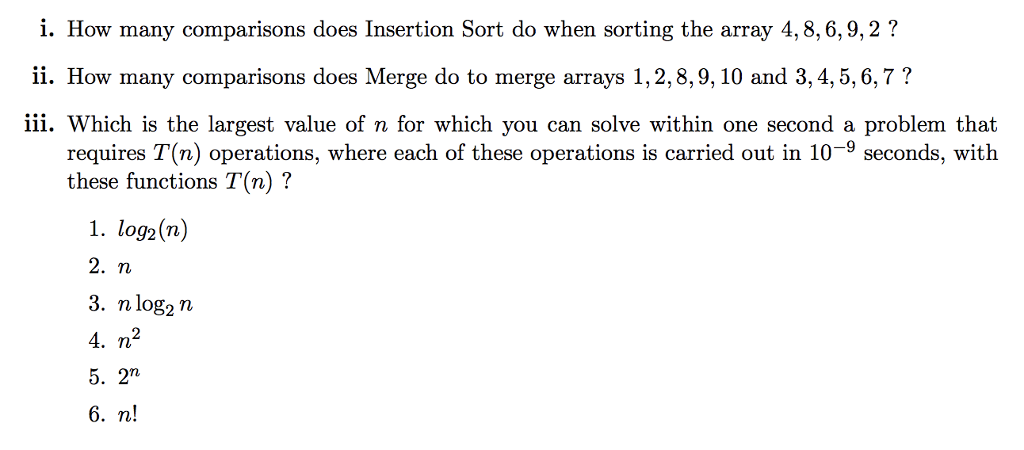 solved-i-how-many-comparisons-does-insertion-sort-do-when-chegg