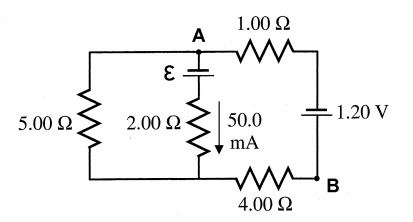 Solved In the circuit shown below the current in the middle | Chegg.com