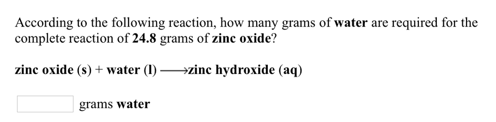 Solved According To The Following Reaction How Many Grams 4998