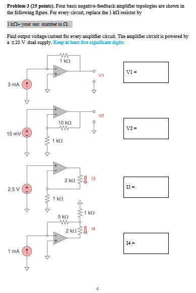 4 Topologies Of Feedback Amplifier