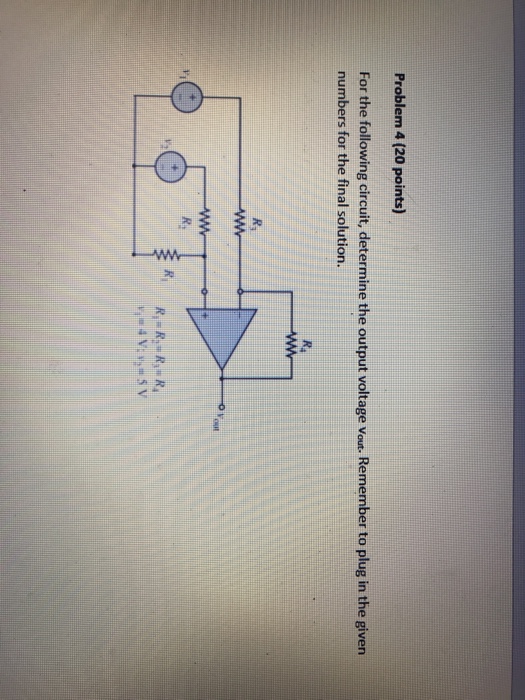 Solved For The Following Circuit, Determine The Output | Chegg.com