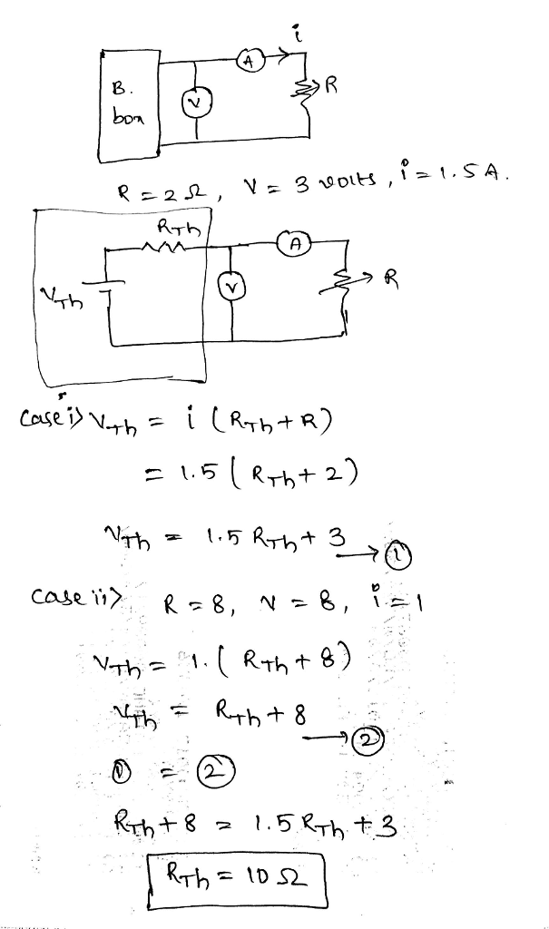 (Solved) - A black box with a circuit in it is connected to a variable ...