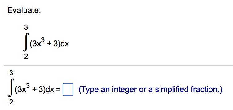 integral 2 3x 3