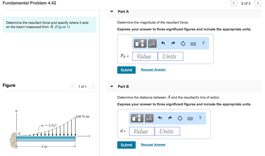 Solved Fundamental Problem 4.42 2 of 3 > Part A Determine | Chegg.com