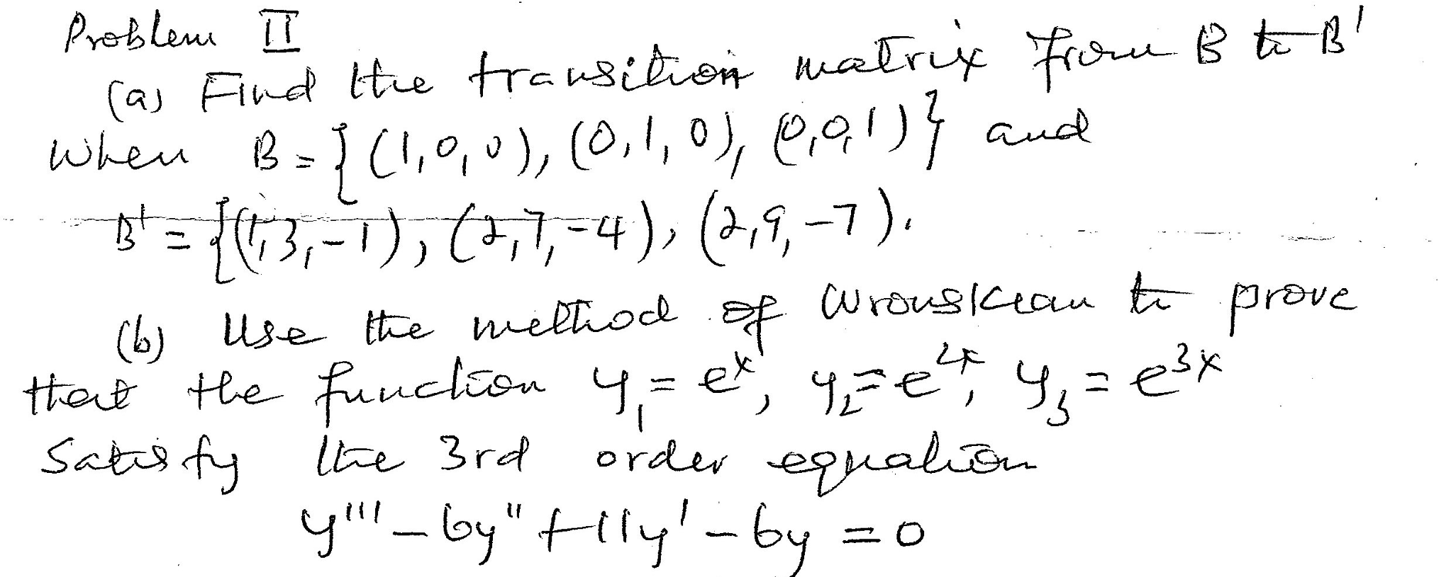 Solved Find The Transition Matrix From B To B' When B = {(1, | Chegg.com