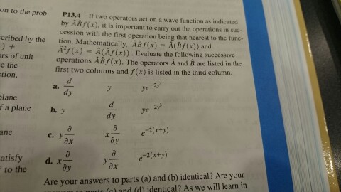solved operators act two answer problem been