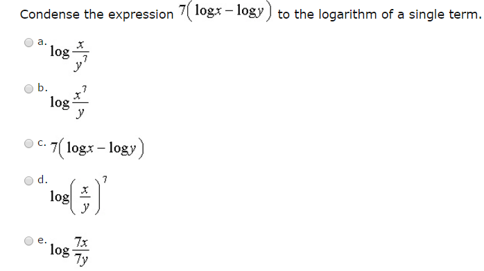 Solved Use the properties of logarithms to simplify the | Chegg.com