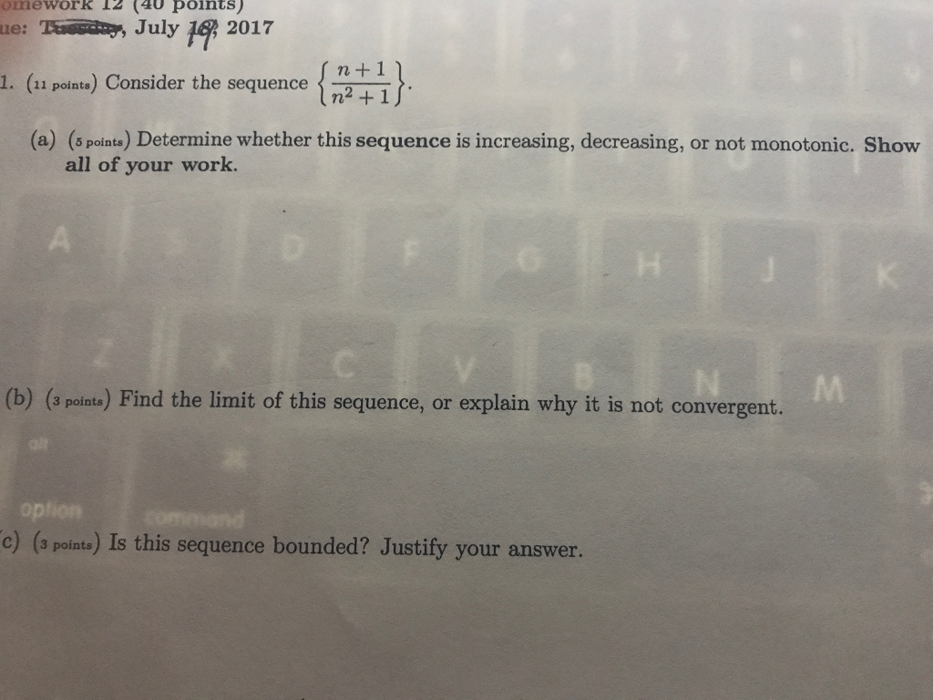 Solved Consider The Sequence N 1 N 2 1 A Determine Chegg Solved Consider The Sequence N 1 N 2 1 A Determine Chegg
