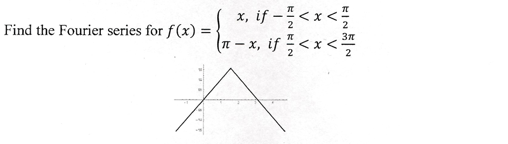 find-the-fourier-series-for-f-x-x-if-pi-2