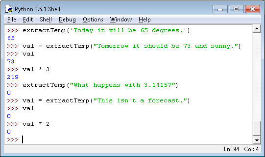 Solved Implement a function extractTemp() that takes a | Chegg.com ...