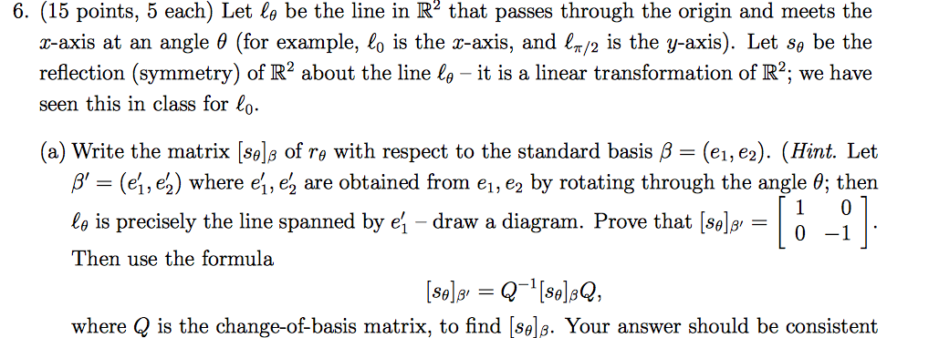 Let l_theta be the line in R^2 that passes through | Chegg.com