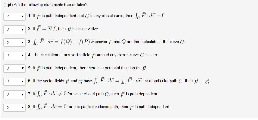 Solved Are the following statements true or false? If F is | Chegg.com