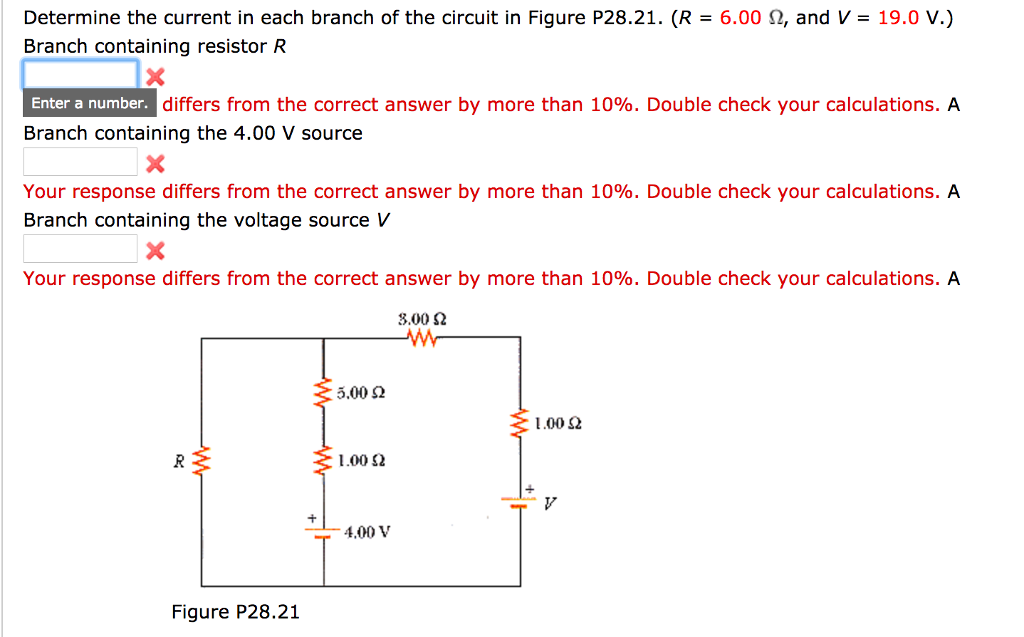 Solved Determine The Current In Each Branch Of The Circuit | Chegg.com