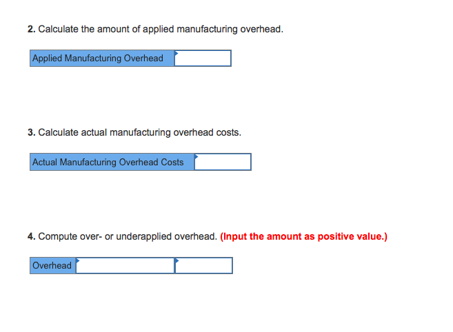 Solved E2-16 Calculating Actual And Applied Manufacturing | Chegg.com