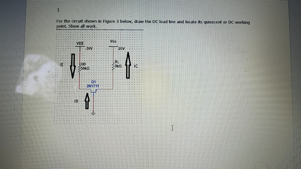 For the circuit shown in Figure 3 below, draw the DC | Chegg.com