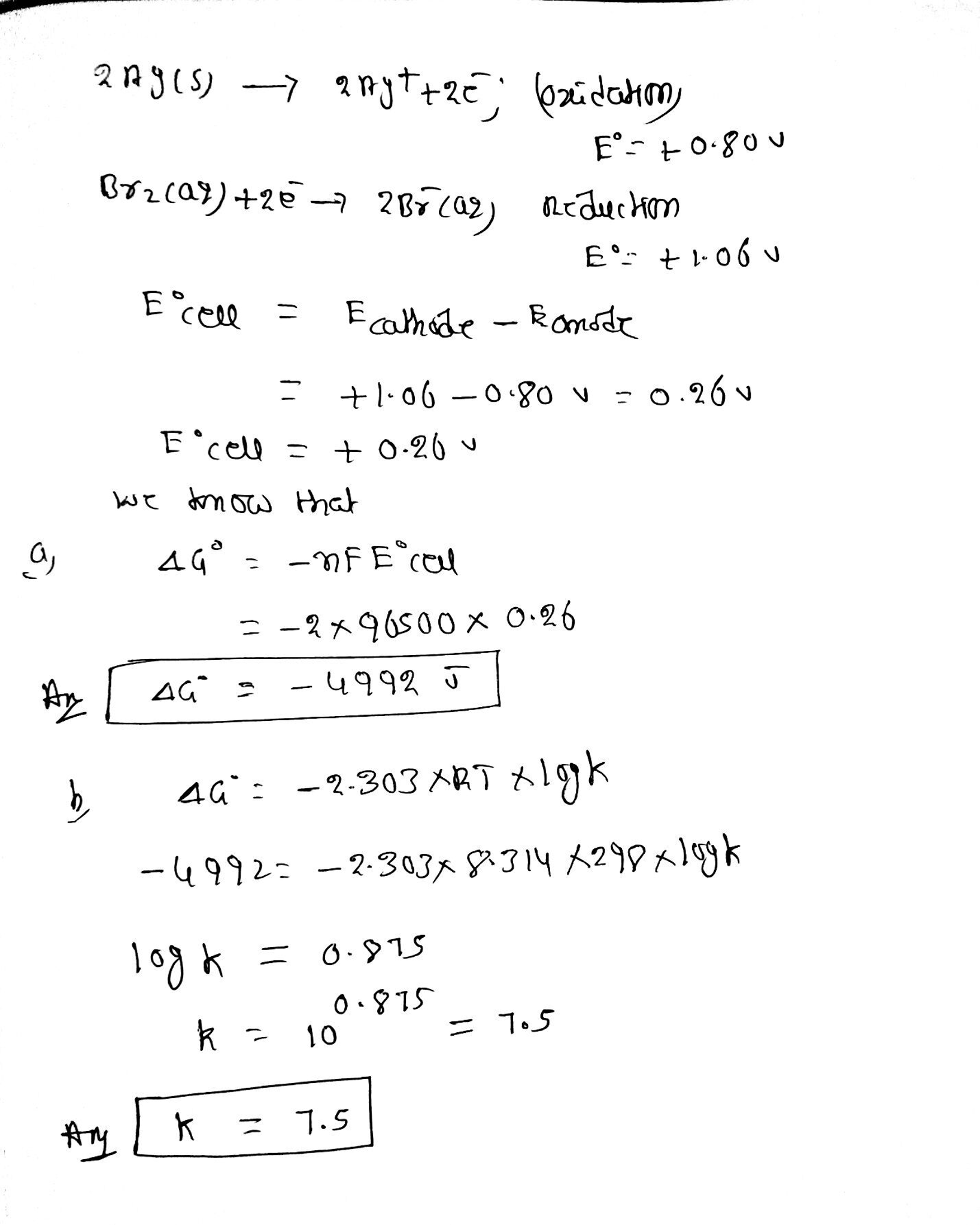 How To Calculate Standard Free Energy Change