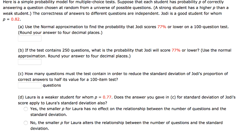 Solved Here Is A Simple Probability Model For | Chegg.com