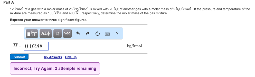 molar mass of nitrogen in kg kmol