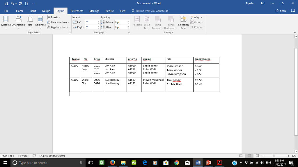 3. The table1 shown below displays the details of the | Chegg.com
