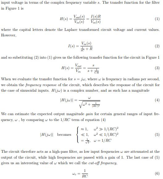 Solved Highpass filter Consider the frequency selective