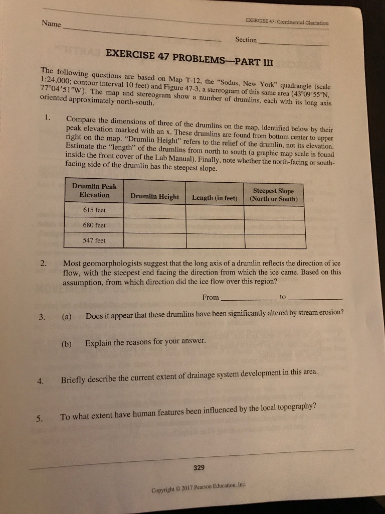 Solved: Physical Geography Laboratory Manual Figure 47-3: | Chegg.com