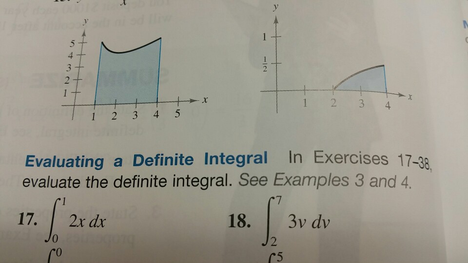 Solved 4 Evaluating a Definite Integral In Exercises 17-38 | Chegg.com