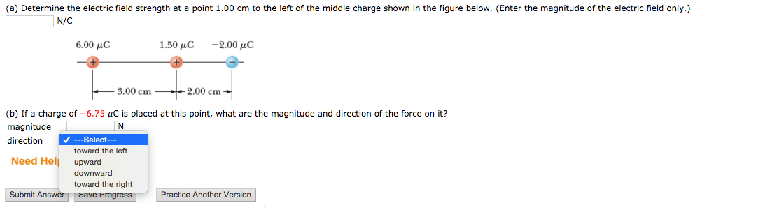 solved-determine-the-electric-field-strength-at-a-point-1-00-chegg