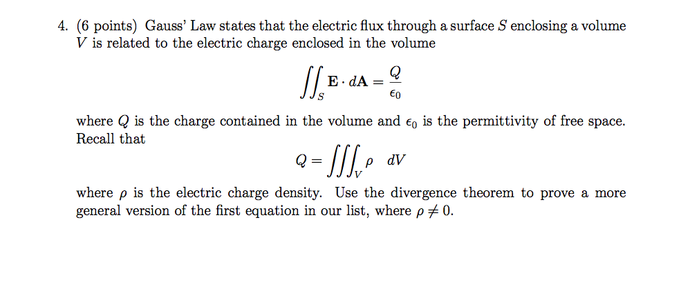 electric flux equation for gaussian surface