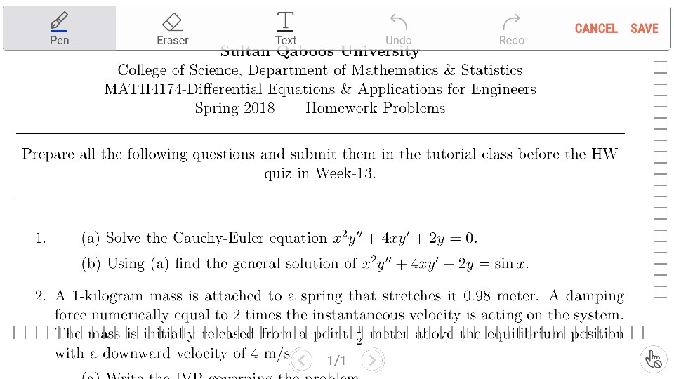 College homework answers equations