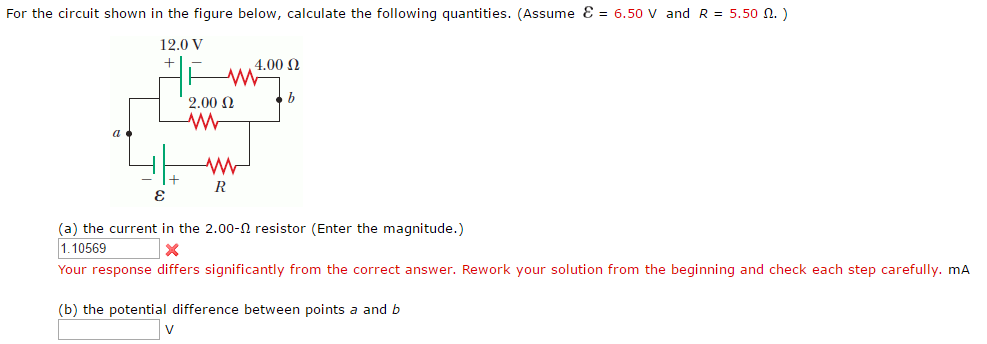 Solved For the circuit shown in the figure below, calculate | Chegg.com