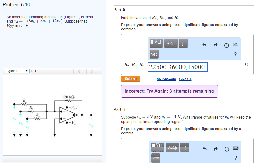 solved-problem-5-16-an-inverting-summing-amplifier-in-chegg