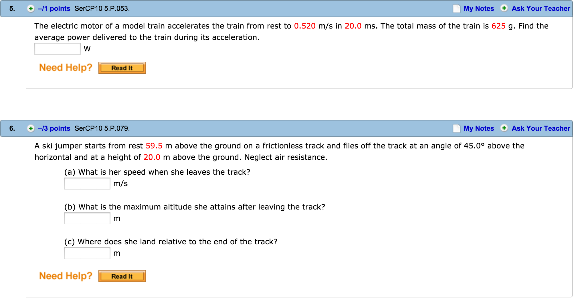 Solved The electric motor of a model train accelerates the