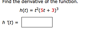 Solved Find the derivative of the function. f(t) = 1/2 (7t2 | Chegg.com