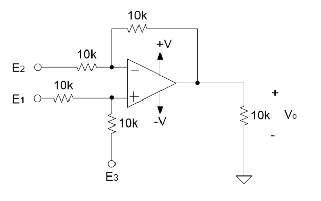 Solved For the circuit below, E1 = 2 V, E2 = -2 V, E3 = -2 | Chegg.com