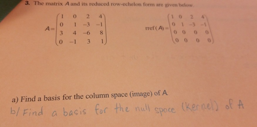 linear algebra problem solving