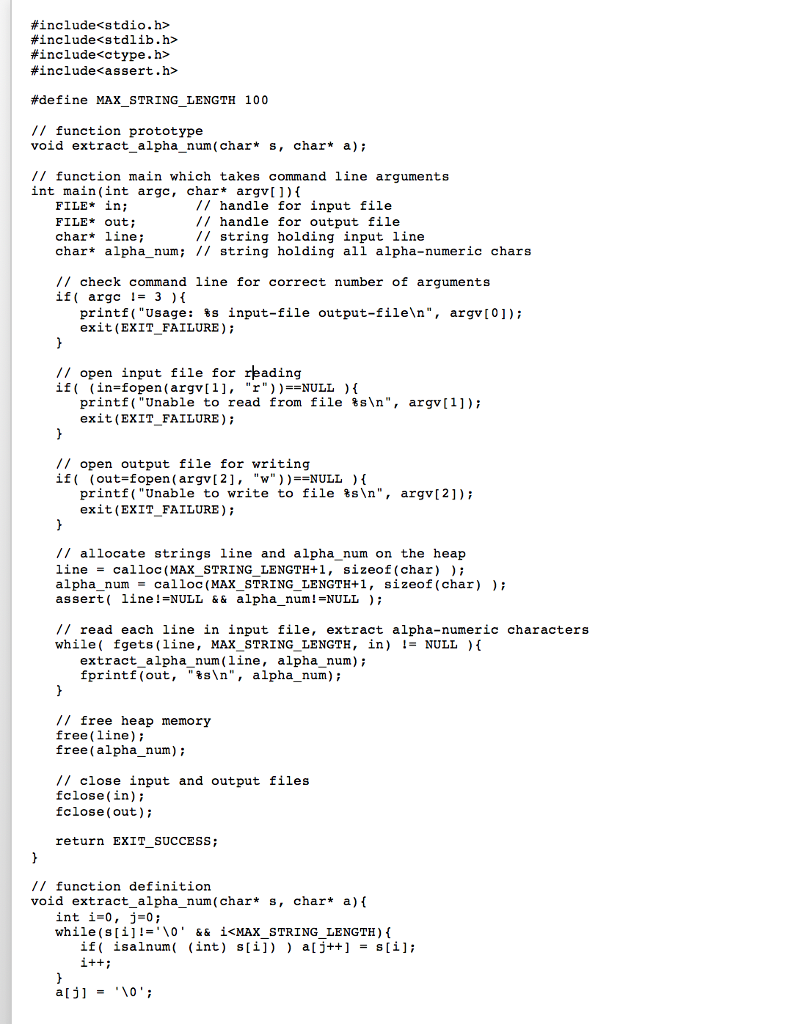 Create characters.c that takes two command line | Chegg.com