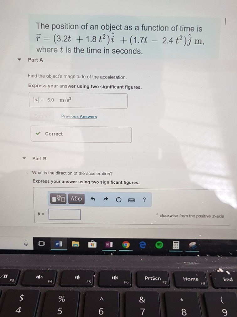 Solved The position of an object as a function of time is | Chegg.com