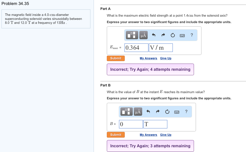 Solved Problem 34.35 The magnetic field inside a | Chegg.com