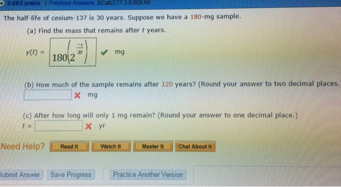 solved-the-half-life-of-cesium-137-is-30-years-suppose-we-chegg