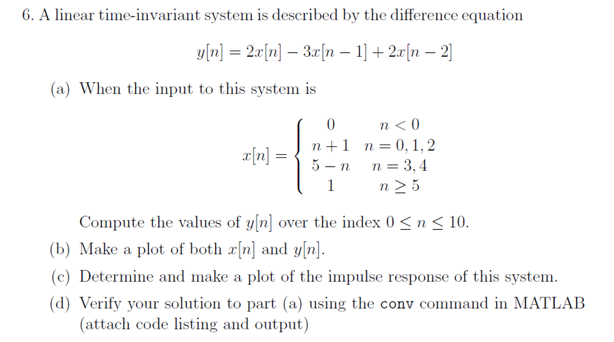 how to tell if a system is linear time invariant