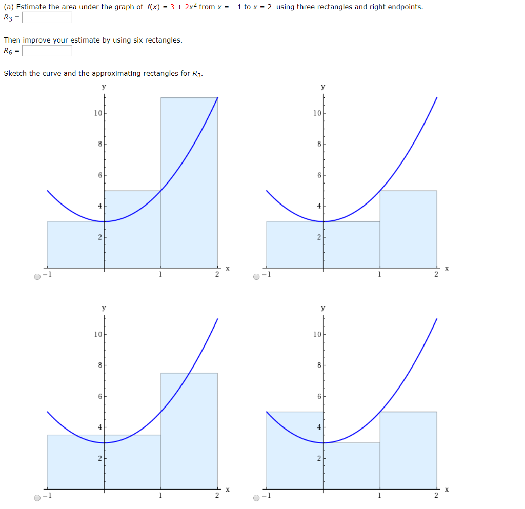 solved-a-estimate-the-area-under-the-graph-of-fx-3-2x2-chegg