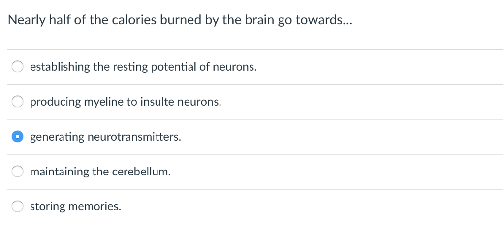 Solved Nearly Half Of The Calories Burned By The Brain Go Chegg Com   PhpHtRDtZ 