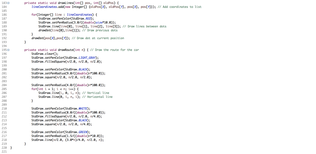 Solved I'm trying to implement the game Racecar. I would | Chegg.com