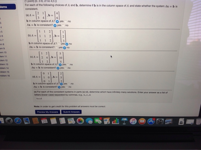 Solved For Each Of The Following Choices Of A And B, | Chegg.com