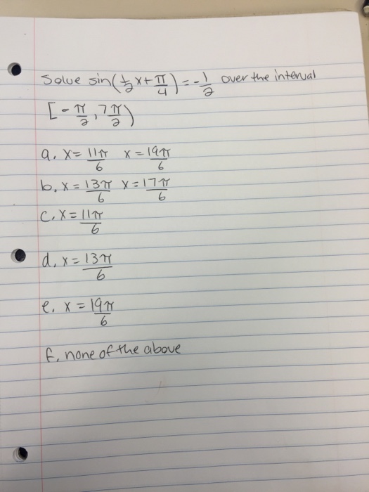 solved-solve-sin-1-2-x-pi-4-1-2-over-the-interval-41-off