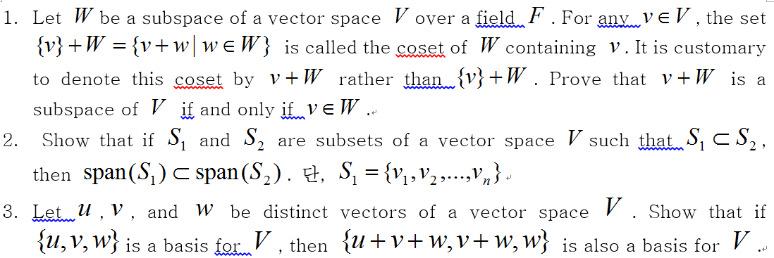 Vector Spaces And Subspaces Solved Examples