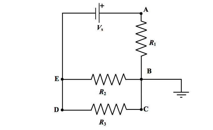 Solved Draw arrows beside the resistors R1 , R2 and R3 | Chegg.com